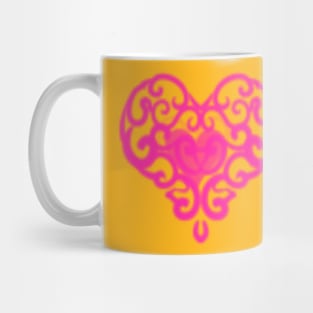 pink heart Mug